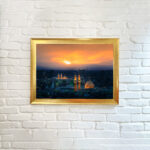 تابلو قاب عکس غروب بین الحرمین کربلا